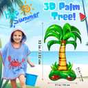 Libima 2 Pcs Inflatable Palm Trees 52 Inch Giant Blow up Palm Tree Hawaiian Party Decorations Tropical Trees for Kids Adults Hawaiian Luau Beach Summer Theme Party Decorations Photo Prop Decor