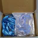 Geelin 6 Sets Swing Pacifier Shower Game Funny Gender Reveal Games, Include 1 Wooden Sign, 6 Pacifiers, 6 Clips, 6 Lanyards for Bridal Shower Gender Reveal Party Favor Women Men(Blue Elephant)