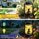 Dog Solar Lanterns 3-in-1 Outdoor Waterproof, Birthday Gifts for Women Mom Mother's Day Dog Lover, Labrador Retriever Mason Jar Hanging Lanterns, Garden Decor Lights for Patio Yard Balcony Decoration