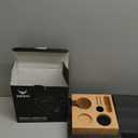 KNODOS Tamping Station 54mm for Breville Espresso Machine Accessories  Portafilter Holder with Tamper, Distributor, Dosing Funnel, WDT Tool & Puck Screen Slots (54mm Beech Wood)