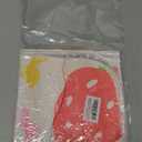 FEBSNOW Cute Strawberry Flower Bath Mat, Funny Colorful Non Slip Bathroom Rugs Bathroom Accessories, Machine Washable Absorbent Door Mats Tub Shower Bath Rug for GirlsBeige, 27.56 x 16.5 inch