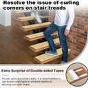 Stair Treads Non-Slip Carpet Indoor, 15 Packs 30X8in Stair Carpet Runners for Wooden Steps with Reusable Adhesive for Kids Elders, and Dogs, 100% Polyester Surface TPR Backing Stair Rugs, Beige