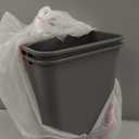 Amazon Basics Rectangular Commercial Office Wastebasket, 10 gallon (Pack of 2), Grey