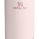 STANLEY IceFlow 2.0 Flip Straw Tumbler with Handle 40 oz | Twist On Lid and Flip Up Straw | Leak Resistant Water Bottle | Insulated Stainless Steel | BPA-Free | Rose Quartz