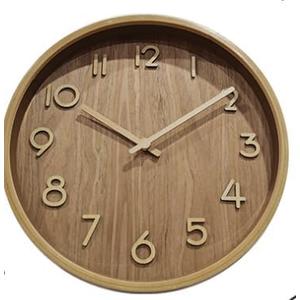 30cm Wall Clock; Wooden Wall Clock; Wall Hanging Decorations; Decorations; Large Decorative Clock; Quartz Clock; Gifts - Living Rooms or bedrooms, cafes, Offices, Bars, Art., 30-G4-525DC