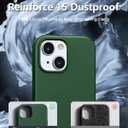 Dssairo for iPhone 15 Case,Liquid Silicone Slim Shockproof Protective iPhone 15 6.1 inch Phone Case [Microfiber Lining] (Alpine Green)