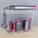 Storage Holder Compatible for Dyson Styler Accessories Acrylic 6 Holes Countertop Organizer Stand Desktop Organizer (Transparent)
