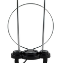 GE Traditional Rabbit Ear HD Digital TV Antenna, Long Range Smart TV Antenna, Extendable 15in Rabbit Ear Dipoles and Ciruclar Loop, Supports 4K 1080P HD Smart TV VHF UHF, Compact Design, 33676