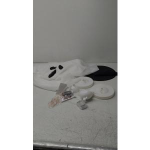 2Pcs Halloween Decorations Outdoor Indoor, DIY Light Up Spooky Ghost Kit Decor with Remote Control String Lights, 7FT Adjustable Height, Scary Halloween Party Decor for Front Porche Yard Garden Lawn