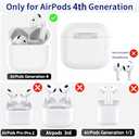 Wireless Charging Case Replacement Compatible with AirPods 4th Generation Charging, Air Pod 4th USB C Port Charging Case Only with Bluetooth Pairing Sync Button (No Airpod 4th) (for AirPod 4 USBC)