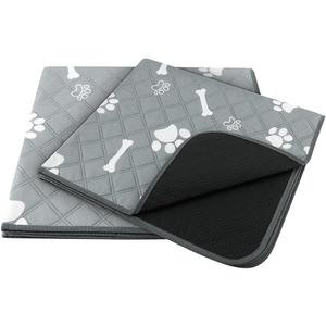 Plutus Pet Washable Pee Pads for Dogs, 2 Pack, Non-Slip, Heavy Absorbency, Reusable Training Pads, Waterproof Mat for Whelping, Playpen, Crate, Kennel, Outdoors, 36'x 30'