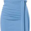 GRACE KARIN Women's Wear to Work Sleeveless Ruched Bodycon Office Pencil Midi Dresses with Belt.44
