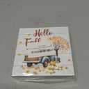 2 x Fall Decorations for Home Fall Decor Autumn Wooden Sign 5.9 x 5.9 Inch, 5.9 x 5.9 x 1.18 inches