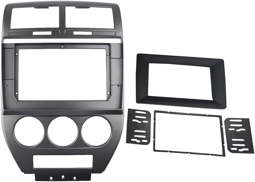 Radio Stereo Bezel for Jeep Compass 2007-2010 Dash Installation Mount Trim Kit Fits 10.1" and 2 Din