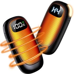 Hand Warmers Rechargeable - 14000mAh Electric Hand Warmers, Max 20 Hrs Warmth 4 Levels Heat Up to 131℉, Dual-Side Heating Portable Reusable Pocket Heater 2 Pack for Raynauds, Hunting, Camping, Golf 