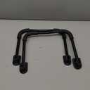 MY MIRONEY Black Folding Table Leg 10.23" Height Coffee Table Folding Legs with Screws Pack of 2