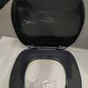 Centoco Round Toilet Seat, Residential/Commercial, Open Front, Black, Round