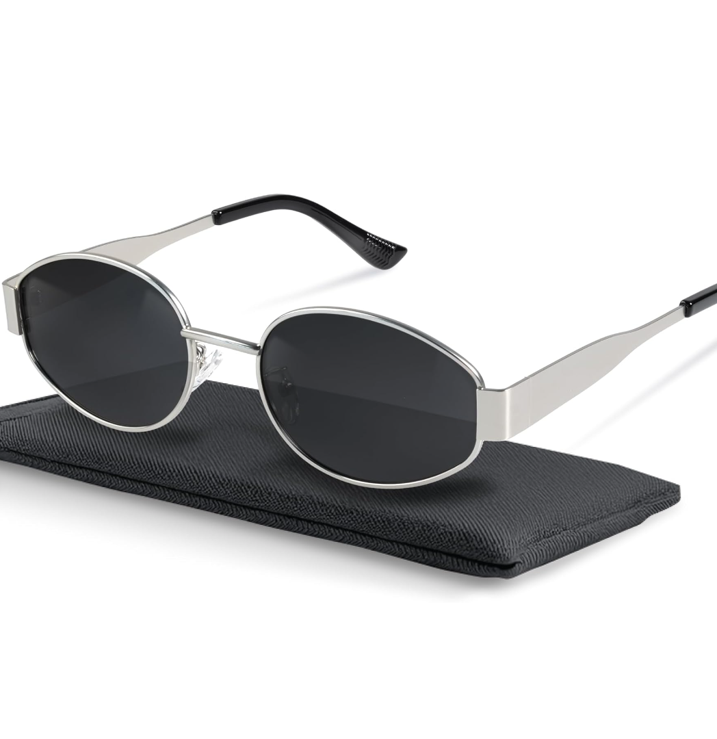 livho 2025 Trendy Oval Sunglasses - Stylish Polarized Shades for Everyday - Retro Metal Frames