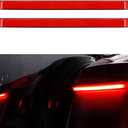 Saddlebag Tail Light LED Running Brake Sequential Turn Signal Lamp Fit for Harley Touring Electra Glide Street Road Glide 2014-Later Red Lens