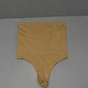 Womens Thong Shapewear Mid to High Waisted Shaper Thong WN0017 (Medium, 02#b Beige#high Waisted Firm)