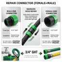 1/2" Soaker Hose Fittings Kit, 21 Pcs Garden Irrigation Connectors with Repair Connectors (Male & Female),Tees,Elbows,couplings,End Caps,Two-Way Valve Connectors, Drip System Parts for Garden Lawn