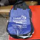 15 Small Tote Bags, Blue, White Logo, 9x12