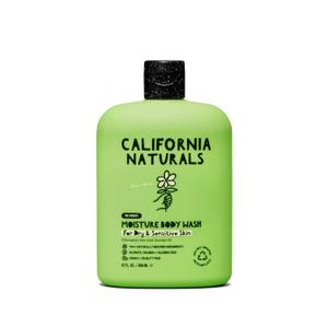 California Naturals Moisture Body Wash, Gentle Shower Gel Cleanser for Dry, Sensitive Skin, Moisturizing, Hydrating, Natural, Vegan, Paraben & Sulfate Free Body Moisturizer for Women & Men, 12 fl oz
