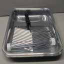 Bates- Paint Tray Set, 9 Inch, 12 pcs, 1x 9 Inch Paint Roller Tray, 10x Disposable Tray Liners & 1x Roller Frame