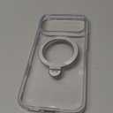 TORRAS 360 Magnetic Stand for iPhone 17 Pro Max Case, Fit for MagSafe, Non-Yellowing Clear Case for iPhone 17 Pro Max Phone Case with Kickstand & Camera Control, Hard PC Protection, Q3 Spin