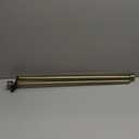 Single Curtain Rods 28-48 Inches,1 inch Heavy Duty Adjustable Window Drapery Rod, Modern Round Decorative Windows Curtains Rods, Antique Bronze