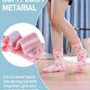 8 x Yebing Fuzzy Socks for Women Fluffy Slipper Winter Warm Cozy Plush Sleep Heart Gift Socks