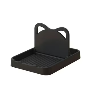 Kitchen Lid Holder Wear-Resistant Lid Rack Countertop Lid Stand Kitchen Gadget Holder Multi-Function Lid Stand Kitchen Essentials Household Lid Organizer Kitchen Utensil Holder (Black)