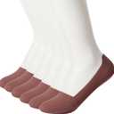 Women's No Show Socks 6/8 Pairs, Low Cut Liner Thin Ice Silk Non Slip Hidden Invisible Socks Cool And Breathable (6 Dark pink)