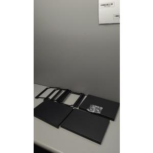 Folding Shelves, Black, When Folded 24×8.5", When Packed 12×8.5"