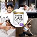 Nurse Gifts for Women Nurse Practitioner Gifts 7 OZ Lavender Scented Candles School Student Nurse Graduation Gift Funny Retirement Bulk Presents Eco-Friendly Long Lasting Natural Soy Max Candle (Great Nurse White)