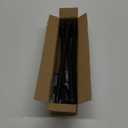 2 Pack Black Curtain Rods for windows 32 to 48 inch, 5/8 inch Splicing Heavy Duty Metal Curtain Rod Set with Brackets