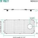 Serene Valley Sink Bottom Grid 32-1/2" x 14-5/8", Basin Rack with Corner Radius 2-1/2", Sink Rack NDG3318S