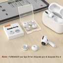 [2 Pairs] Replacement Ear Tips for Airpods Pro and Airpods Pro 2nd Generation with Noise Reduction Hole, Silicone Ear Tips for Airpods Pro with Portable Storage Box and Fit in The Charging Case(S/M/L)