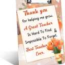 Thank You Teacher Gifts for Teacher Clipboard Appreciation Gifts Birthday for Women Men End of Year Gift Clip Board Graduation Retirement Christmas Valentines Present from Students Colleague Friends