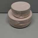 Bestluck 100PCS Pink Gold Plastic Plates, Pink Disposable Plates for Party, Wedding and Graduation, Include 50 Dinner Plates, 50 Dessert Plates for 50 Guests