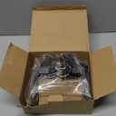 Estmoon 5 Pack Matte Black Door Handles Interior Door Knobs, Home Improvement Keyless Privacy Door Lock, Heavy Duty Zinc Alloy 2.07 lb Door Leverset for Bedrooms Bathrooms