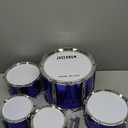 M SANMERSEN Kids Toys Jazz Drum Set - Upgraded Rock Drum Kit with Stool Musical Instruments Educational Birthday Christmas Toys Gifts for Toddlers Child Boys Girls Aged 3 4 5 6 7 8 Year Old (Dark Blue)