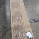 Twin Over Full Size Bunk Bed, Metal Low Profile Bunkbeds with Full-Length Guardrail and Ladder, Space Saving, No Boxing Spring Needed, Black