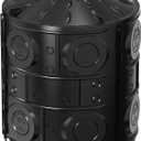 50 Gallon Stormwater Dry Well for Yard Drainage, Underground Stormwater Detention & Infiltration System, Modular Open-Bottom Dry Well Kit with 3 Side Panels, 1 Cover for Rainwater Collection, 1PC