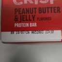 Quest Nutrition Crispy Peanut Butter & Jelly 16g Protein Bar, 2g Sugar, 4g Net Carbs, Gluten Free Snack, Keto Friendly, 12 Count, BBD: 10/07/2026