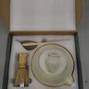 Taruzil Matcha Whisk Set with Matcha Bowl, Matcha Bamboo Whisk, Scoop, Sifter, Matcha Whisk Holder Unique Gifts for Women Mom Her Girl Friend Home Kitchen Decor Gifts for Christmas, Birthday