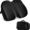A-Pce Foldable Travel Seat Cushion-with Built-in HandlesMemory Foam Cushions for Relief of Lower Back, Sciatic, Butt and Tailbone Pain-for Home & Office Use, Perfect for Travel or Driving-Black, 46*44*8cm