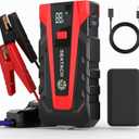 Scatach 3000A Car Battery Jump Starter,12V Jump Starter Battery Pack Portable (up to 9.0L Gasoline and 7.0L Diesel Engine), Jump Box with 3 Modes Flashlight and Jumper Cables (red)