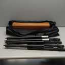 Portable Adjustable Camping Table - Sturdy Aluminum, Oversized Foldable Surface for Outdoor Picnic, BBQ, and Indoor Use (SM-36.25, Brown)