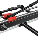 24 inch Double Guide Rails Manual Tile Cutting Machine Wide Aluminum Bottom Plate Ceramic Porcelain Floor Tile Cutter Heavy Duty 600mm/60cm R2818T060